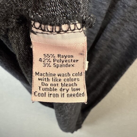 Juicy Couture Simple V-Neck Pullover Womens M Sweater Long Sleeve Heather Gray - Picture 8 of 9